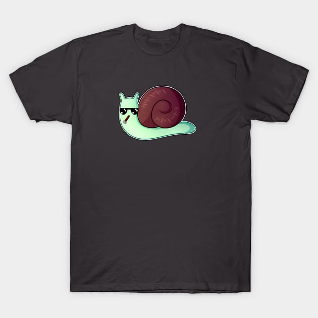 Snail Design T-Shirt by PeachyArts